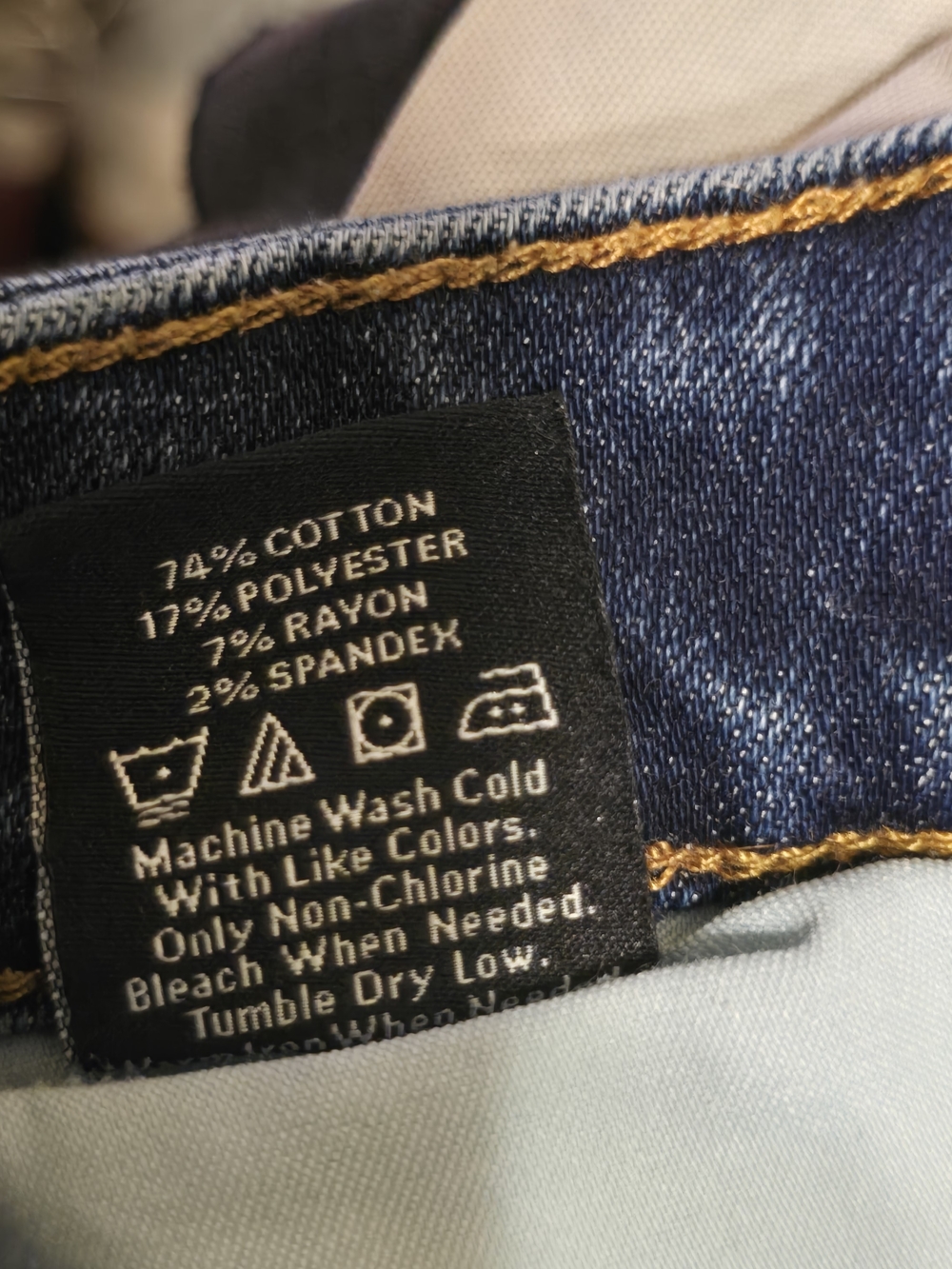For Luv Of Denim Distressed Dark Wash Denim Cut Off Shorts - Picture 6 of 6